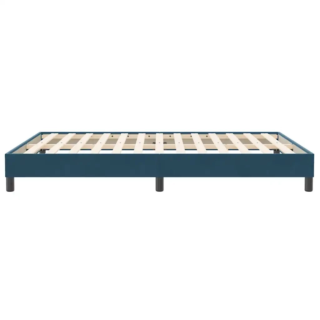 Giroletto senza Materasso Blu Scuro 140x210 cm in Velluto 4101359
