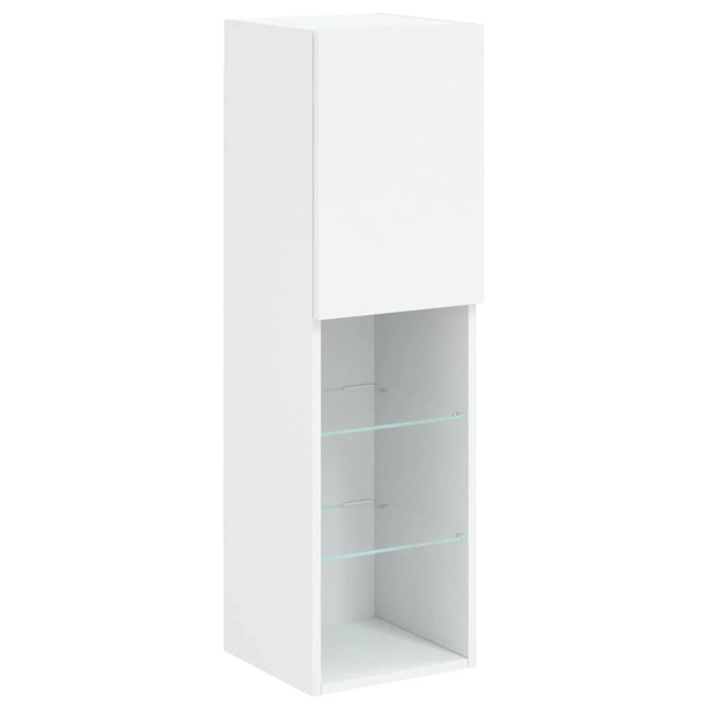 Mobile porta TV/armadio/parete attrezzata da 6 pezzi per soggiorno camera da letto o sala da pranzo con luci LED bianco (02_0025346)