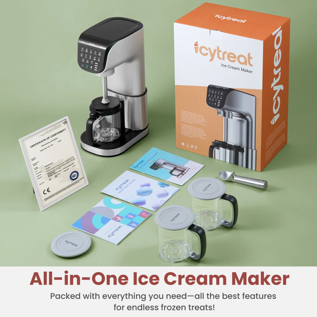 Macchina per Gelato Automatica 11 in 1 ¨C Minimal ¨C Argento