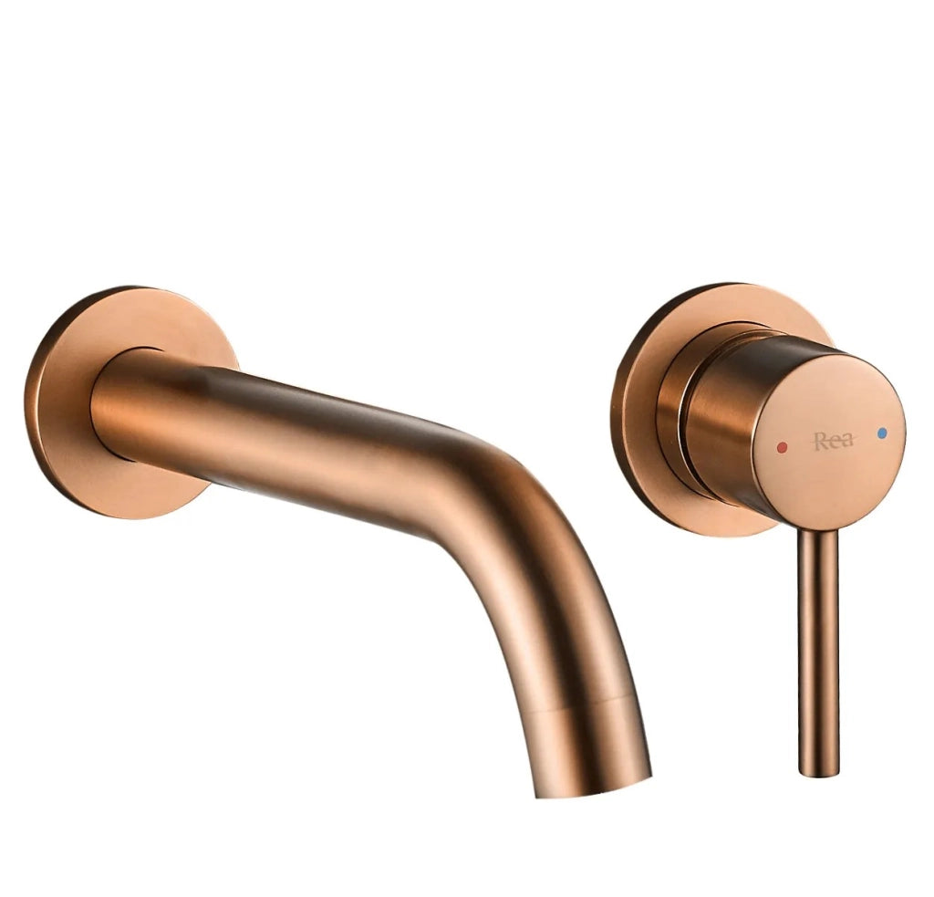 Rubinetto Da Incasso Rea Lungo Copper Brush + Box