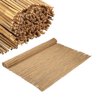 Schermo di giardino decorativo 120x300 cm in paglia naturale, separazione naturale per giardino e balcone