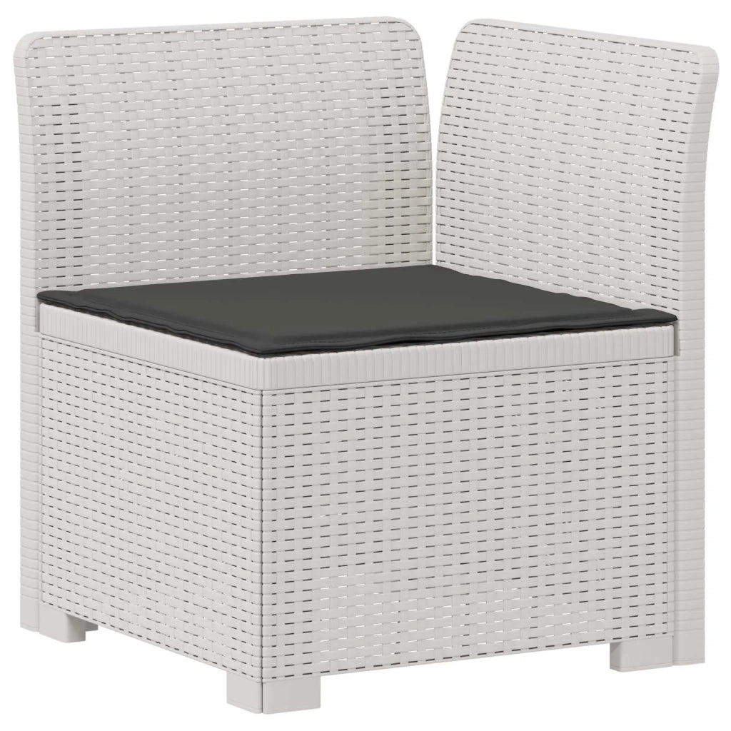 Divano da esterno-Divano da Giardino a 2 Posti con Cuscini Aspetto Rattan PP 565735