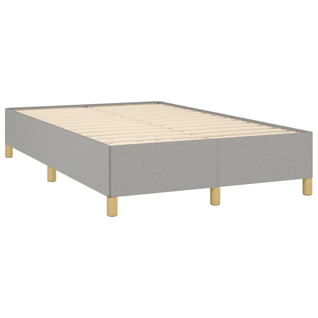 Letto a Molle Materasso e LED Grigio Chiaro 120x190 cm Tessuto 3270232
