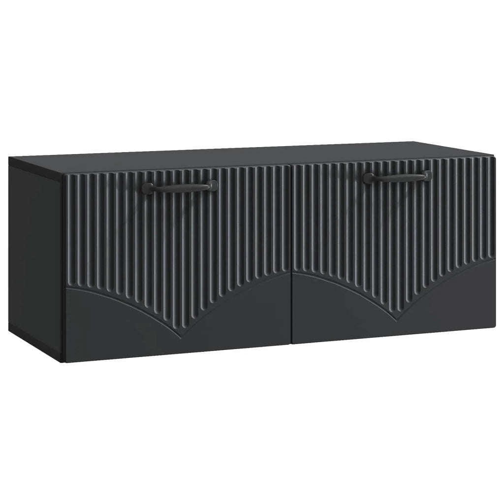 Mobile TV da Muro | Armadietto TV | Mobile Porta TV Nero 78,5 x 31 x 30 cm