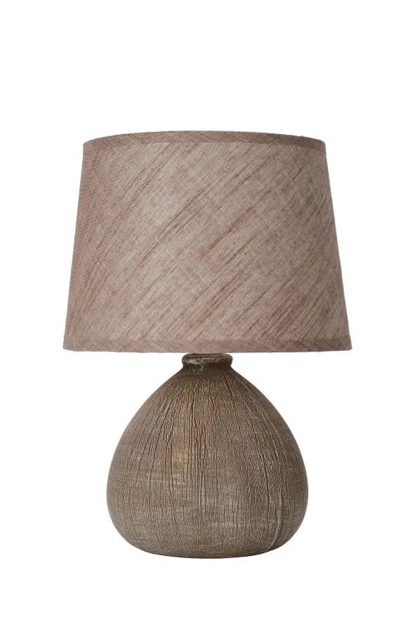 Lampada da tavolo Lucide Ramzi marrone E14 40W 26cm