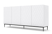 COLLEZIONE MOBILI DIUNA KOM4D 192 BIANCO OPACO MONTATURA NERA