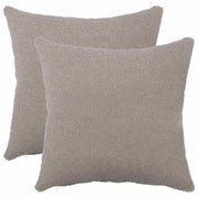 Federa 2 pcs HEERLEN Grigio Chiaro 50 x 50 cm Bouclé 910909