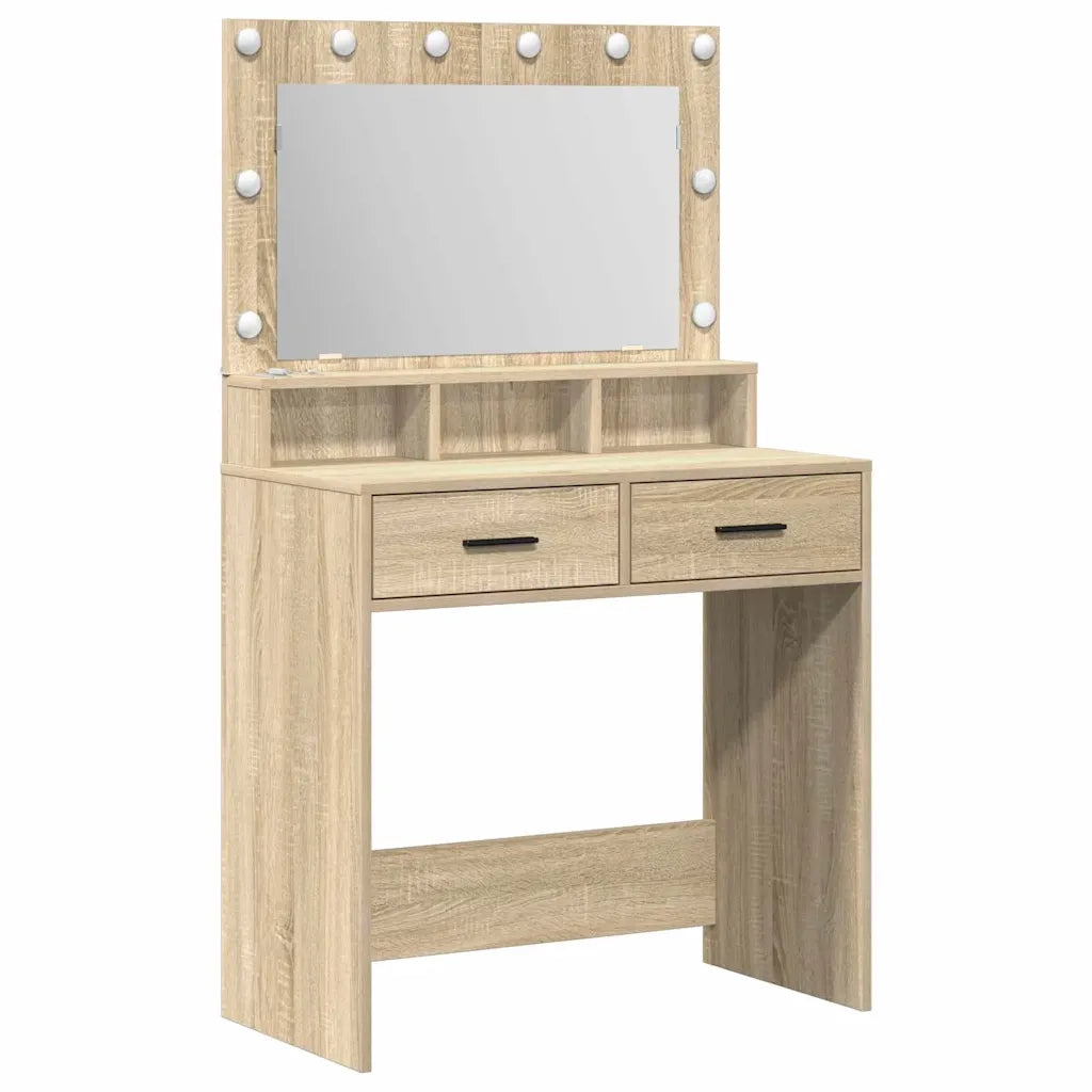 Toeletta | Tavolo da Trucco con cassetto Rovere Sonoma 79 x 41 x 135 cm