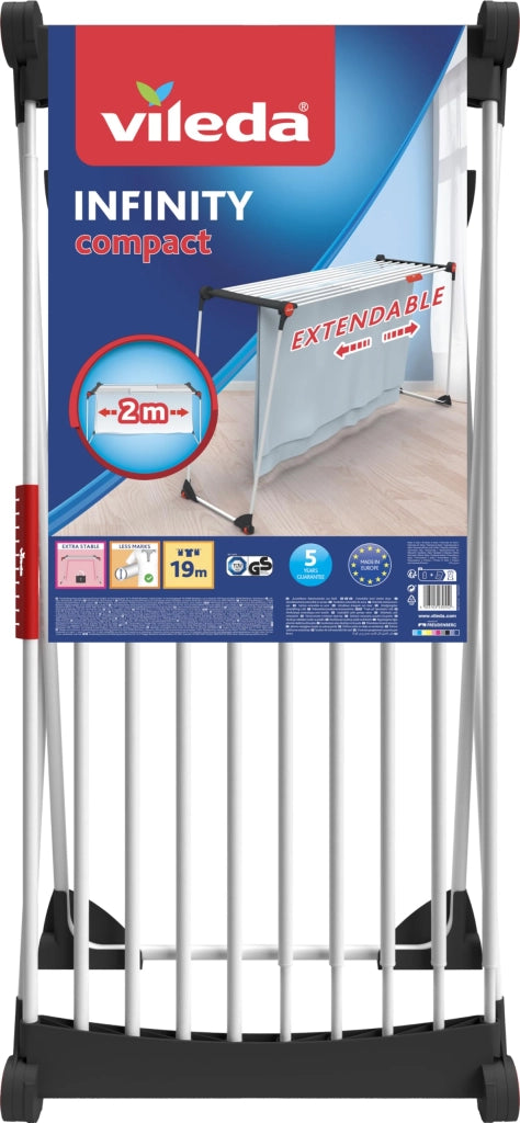 STENDINO INFINITY COMPACT VILEDA  ACCIAIO VERNICIATO MT 20