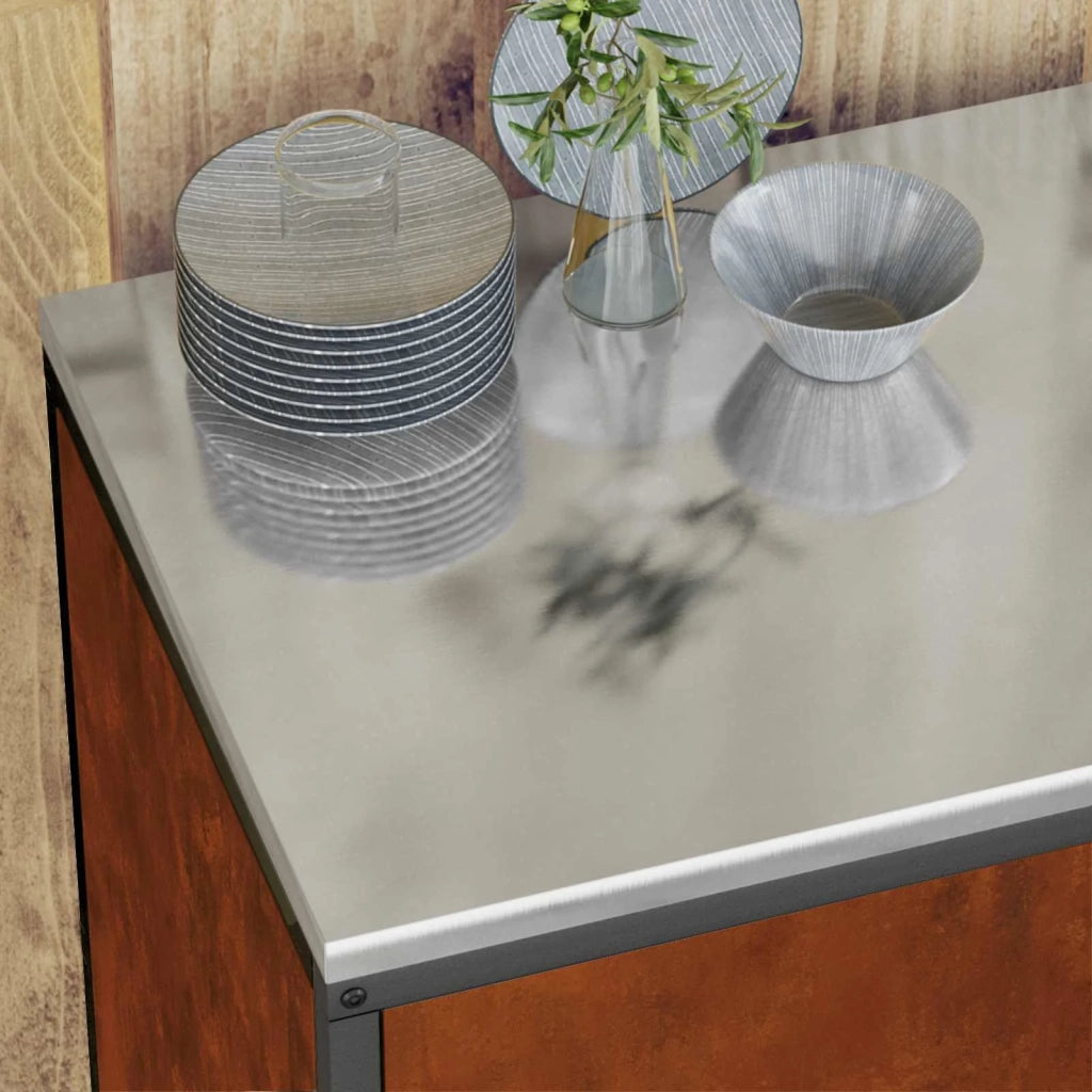 Set di Pensile da cucina | Stoccaggio per Cucina HATTEM 2 pz Ruggine