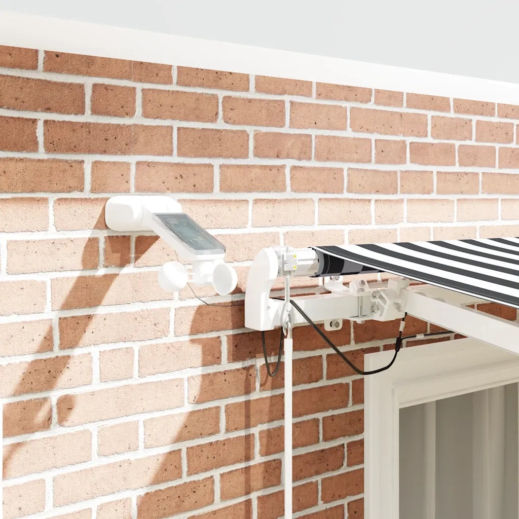 Tenda Retrattile Automatica LED Antracite e Bianco 300x250 cm 3215781