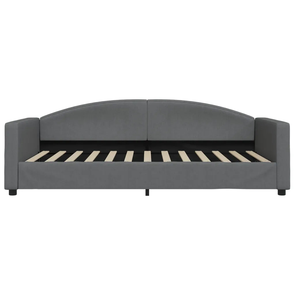 Letto da Giorno Grigio Scuro 100x200 cm in Tessuto 354117