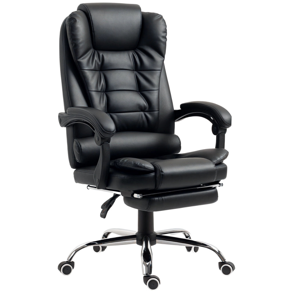 Sedia da ufficio manager reclinabile ¨C Minimal ¨C nero 64.5x69x117 cm