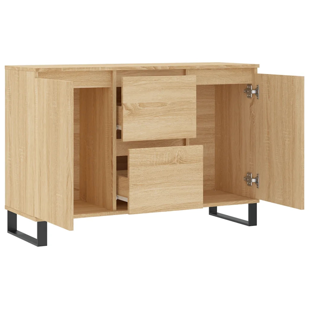 Credenza | Madia | Buffet da pranzo | Armadio da pranzo Rovere Sonoma 101,5x35x70 cm in Legno Multistrato