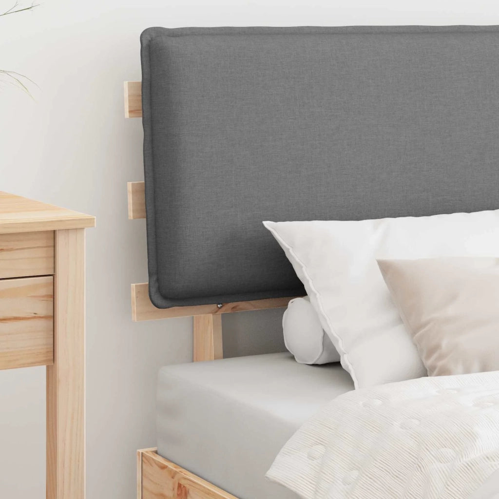 Letto con Testiera Rivestita-Struttura Letto con Testiera Grigio chiaro 100 x 200 cm 734957