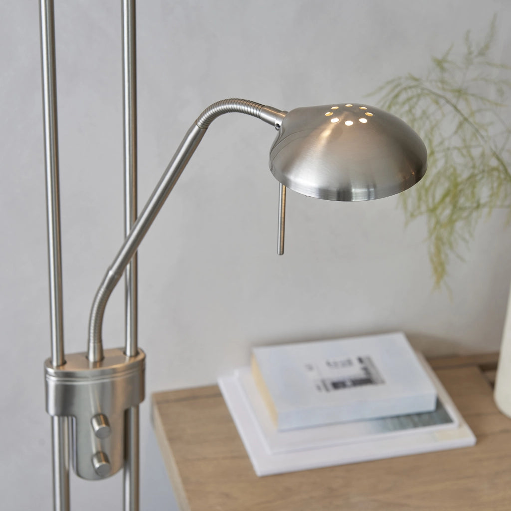 Lampada da terra Rome mother&child cromo satinato Endon