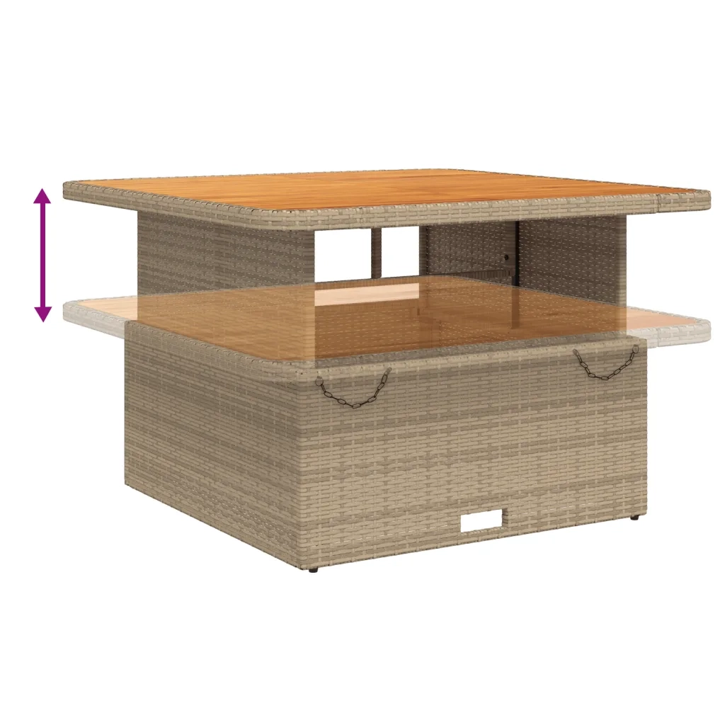 Set Divani da Giardino 2 pz con Cuscini Beige in Polyrattan 3262086
