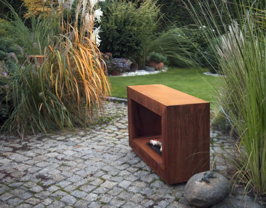 Biocamino Katami Corten - Vetri laterali