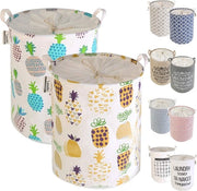 Wasmachine met cavo di traino - pieghevole - 2 pezzi - cotone/lino - 45 cm