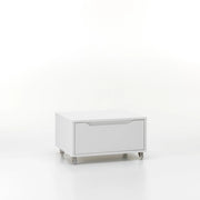 Cassettiera con Ruote 1 Cassetto 60x45x32 cm in Legno TFT Belsk Bianco Opaco