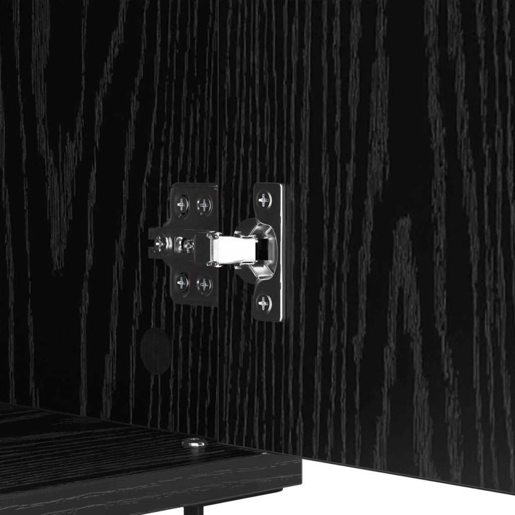 Credenza | Madia | Buffet da pranzo | Armadio da pranzo con cassetto Rovere Nero 60 x 35 x 70 cm