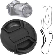 Copertura per obiettivo professionale - 52 mm - Protezione contro la polvere - Resistente al tessuto - Resistente agli urti - Progettata con fori