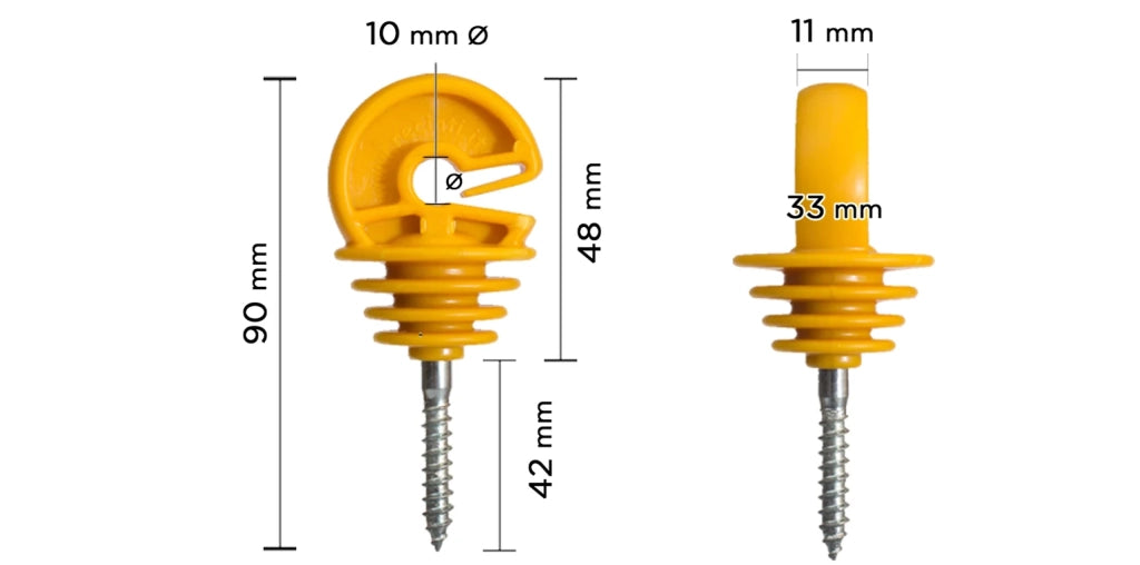 Kit completo per recinto elettrico con 1 x Elettrificatore 220V + 1 x Filo 500 MT 4 Mm² + 100pz isolatori per pali legno