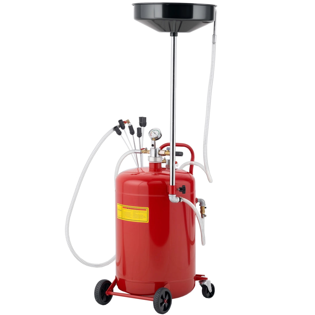 Contenitore Olio Usato 80L ¨C Minimal ¨C Regolabile 101-141 cm Ruote Rosso