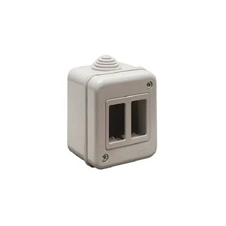 CONTENITORE DA PARETE PER APPARECCHI IP40 2 Posti - EC ELETTROCANALI