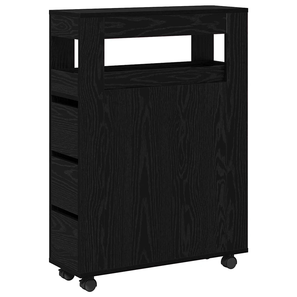 Set di mobili per il bagno Rovere Nero 65 x 23 x 87 cm 869072