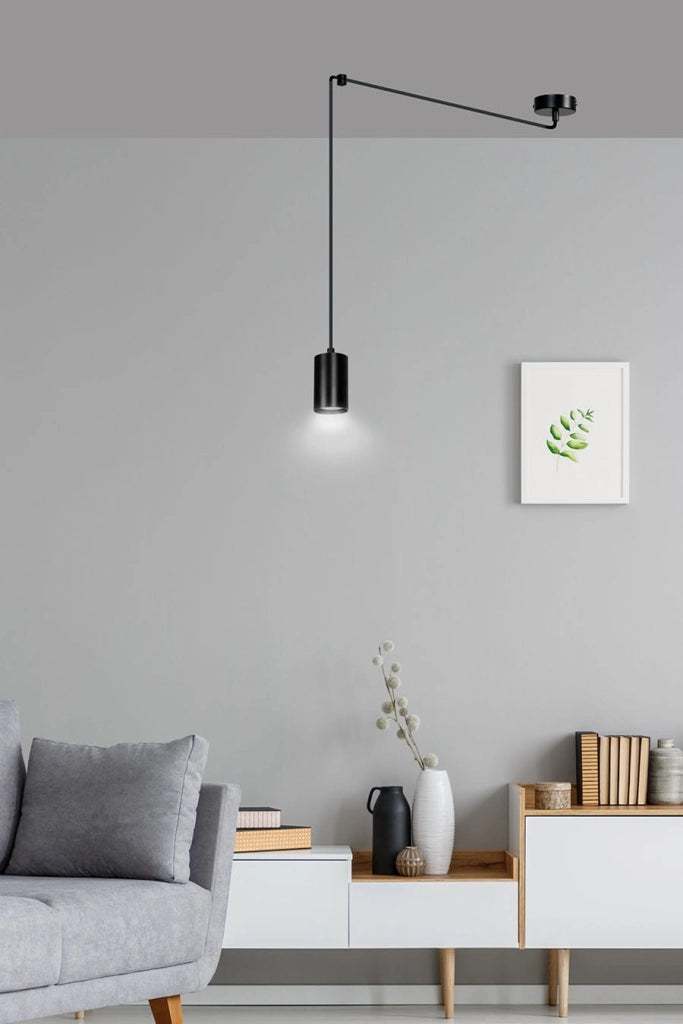 Emibig Traker lampada a sospensione nera GU10 1 luce