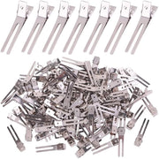 120 pezzi di doppie penne metalliche clip per capelli in argento - qualità per parrucchieri - adatti per stili di capelli, acconciature a spirale e creazioni di onde.