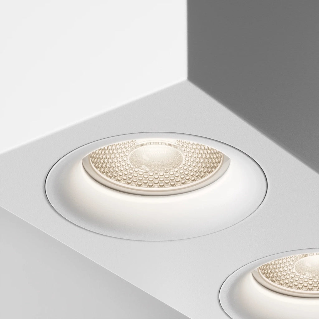 Maytoni Lampada da soffitto Slim 2 luci GU10 bianco alluminio