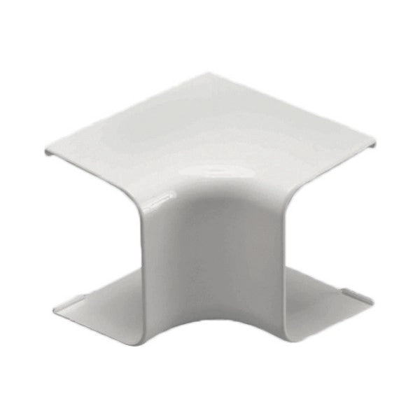 RACCORDO ANGOLO INTERNO PER CONDIZIONAMENTO IN PVC - 65XH50 MM  - GIS
