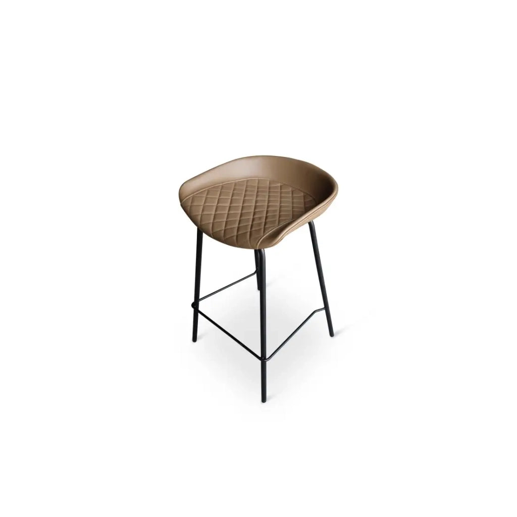Sgabello da bar 'NURBY' Marrone, dimensioni: H74 x L43 x P43 cm