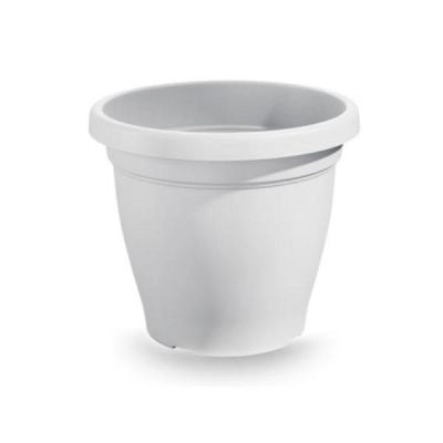 VASO 'VERONA' Ø cm 25x21h - colore bianco