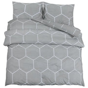 Set Copripiumino Grigio 140x200 cm in Cotone CFW4499268