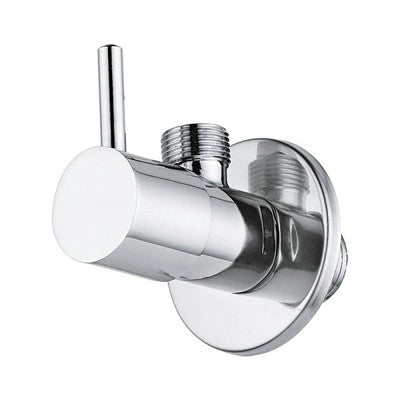 Rubinetto sottolavabo tondo cromato 1/2 x 1/2