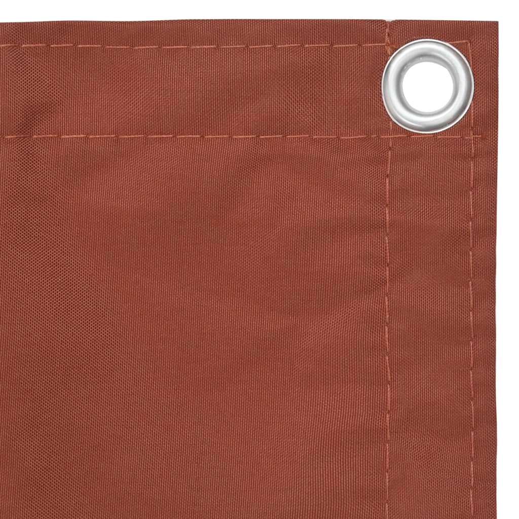 Paravento in terracotta per balcone 75 x 300 cm tessuto oxford 02_0010409