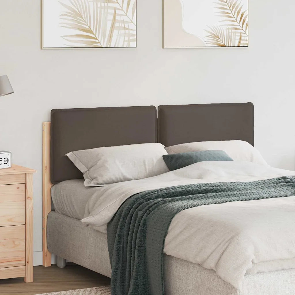 Testiera | Testata imbottita con Testiera | Testata Grigio Naturale e Chiaro 150 cm