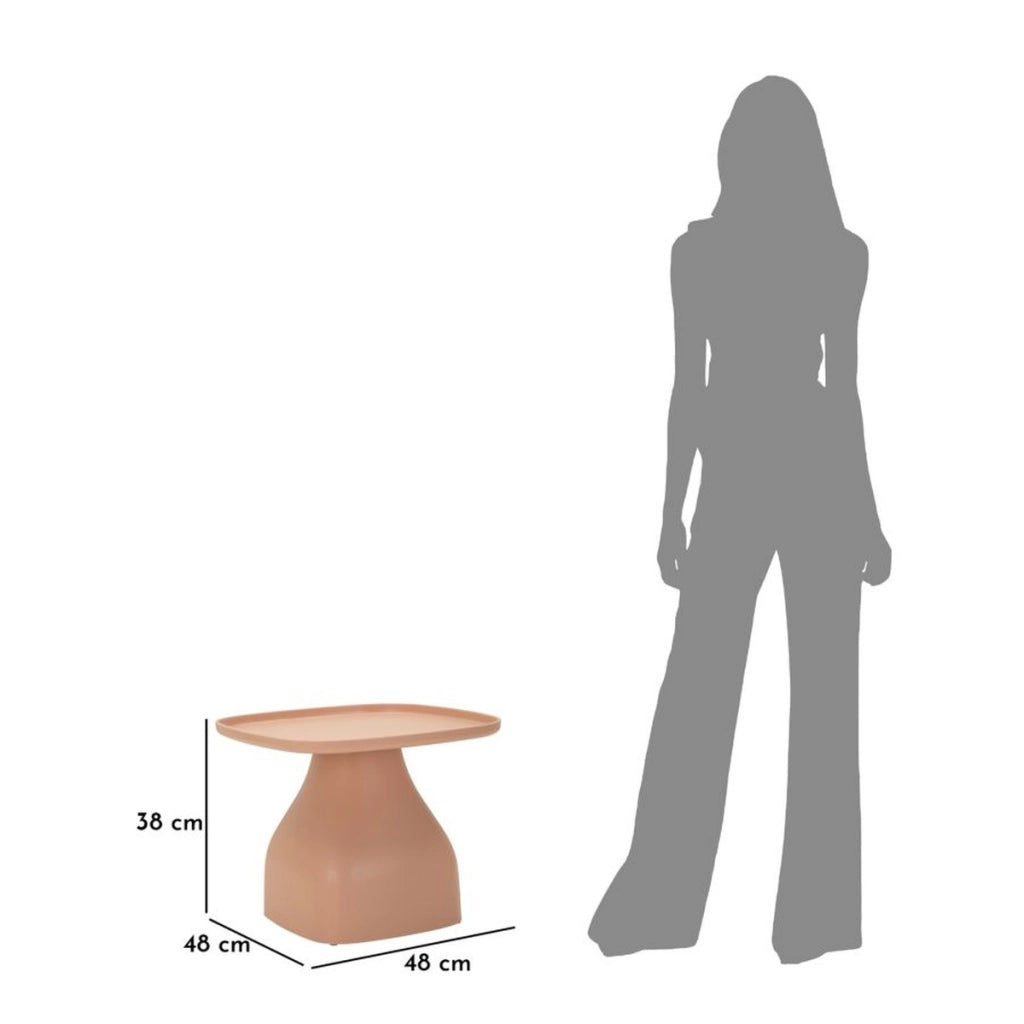 Tavolino VKH710, Rosa, Plastica, 38x48x48 cm