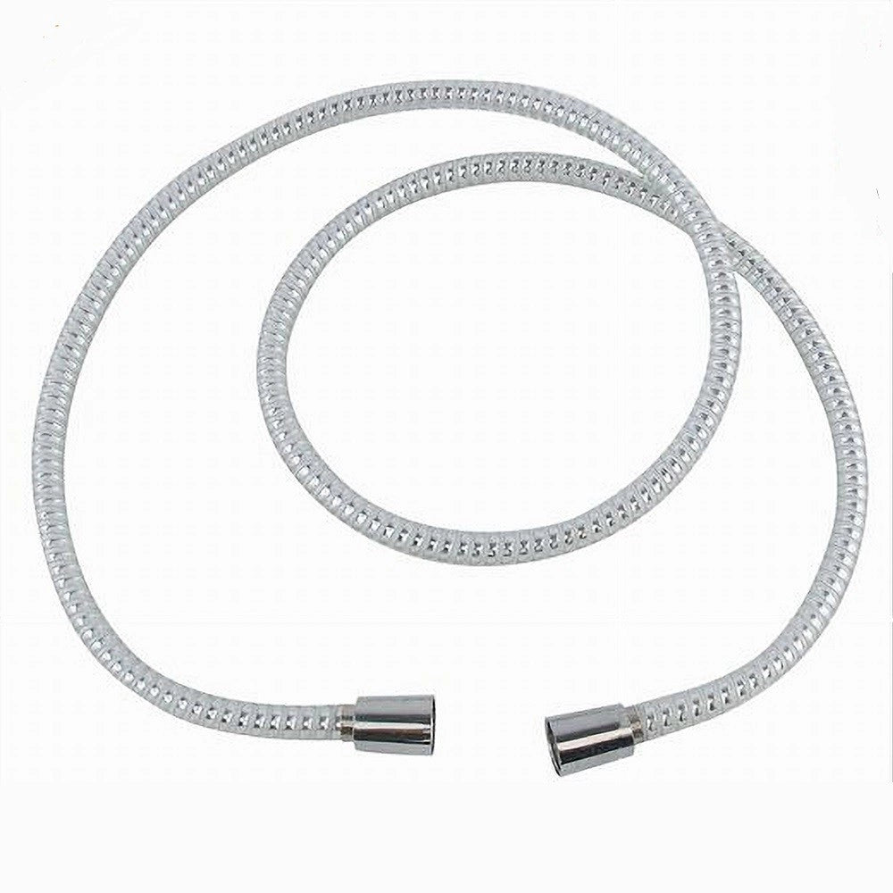 Trade Shop - Laccio Tubo Flessibile Doccia Biflex Cromo Bianco Universale Lungo 1.5 Mt 87302 -
