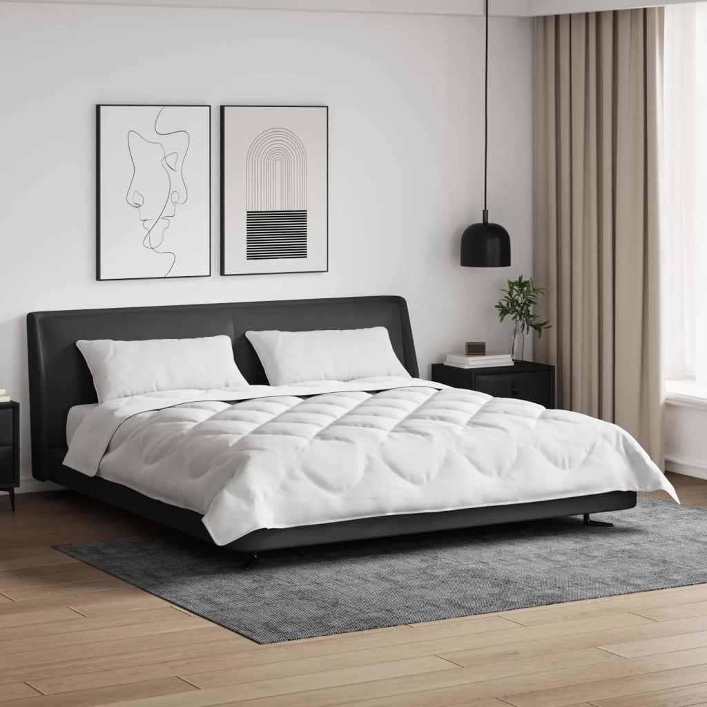 Piumone | Duvet con cuscino 3 pz Bianco Microfibra