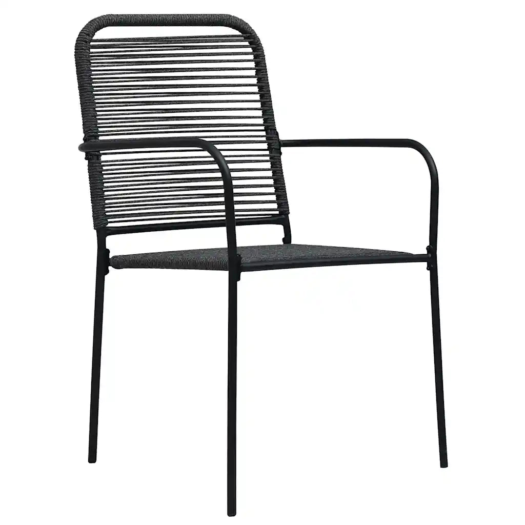 Set da Pranzo per Giardino 5 pcs Nero 3379157