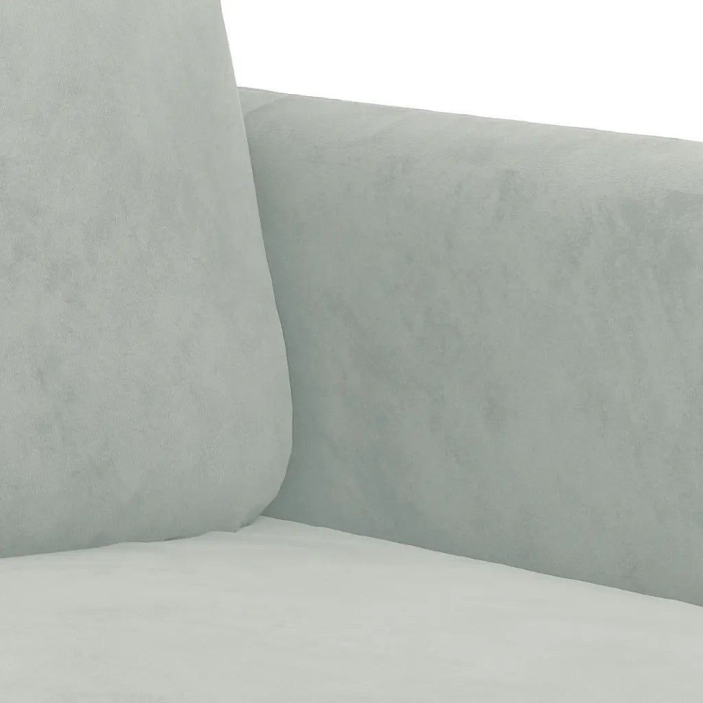Poltrona | Sedia Relax Grigio Chiaro 60 cm Velluto