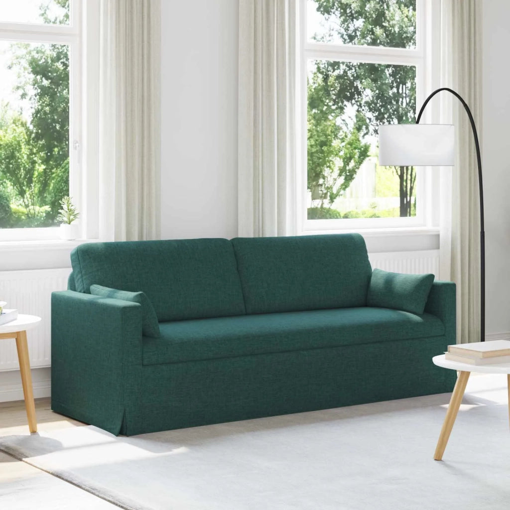 Divano Verde Scuro 198 x 78 x 80 cm Tessuto