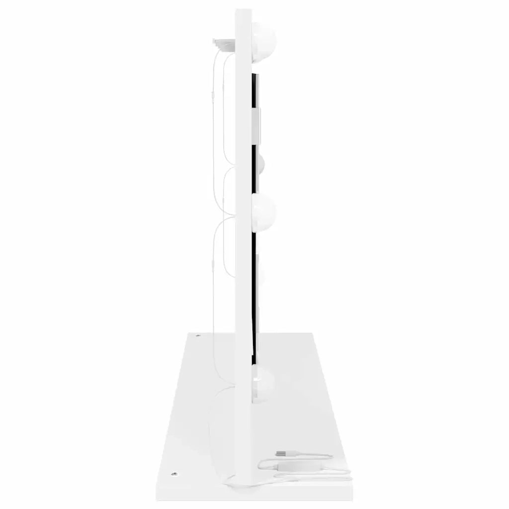 Specchio da Vanit¨¤ Rettangolare Bianco 80 x 45 x 18 cm