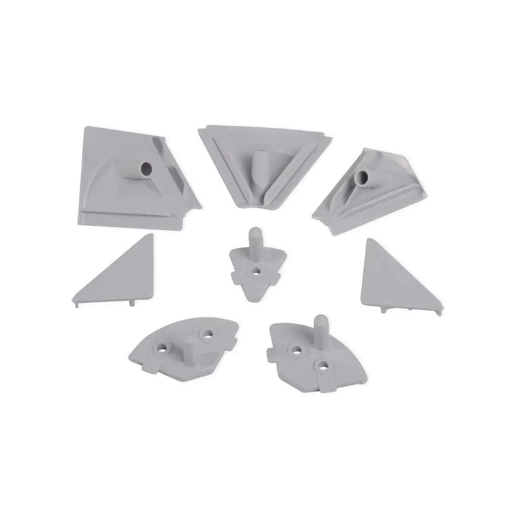Kit accessori alzatine Plasline, Tecnoplastica, Grigia