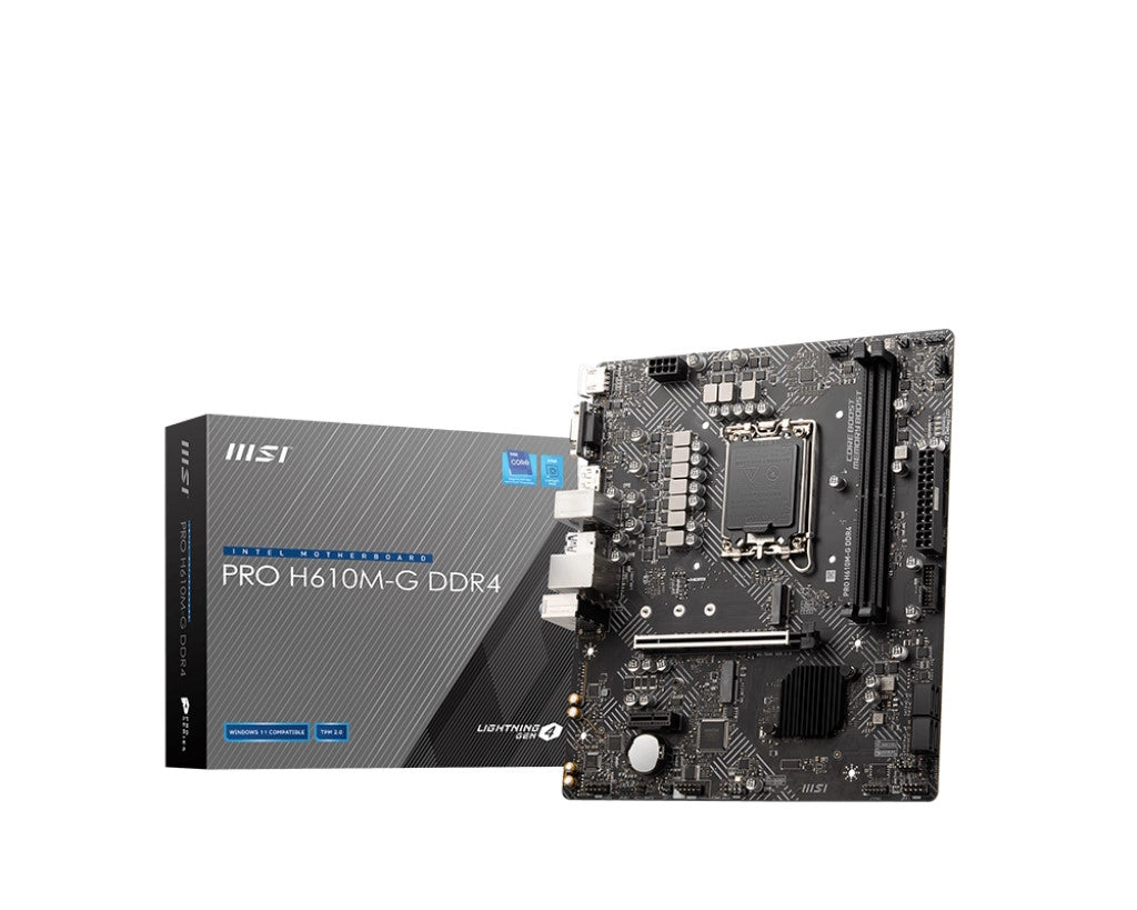 Msi pro h610m-g scheda madre intel h610 lga 1700 micro atx