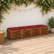 Cuscini per Sedia in 4 Pezzi SOEST 4 pz 100% Poliestere 944526